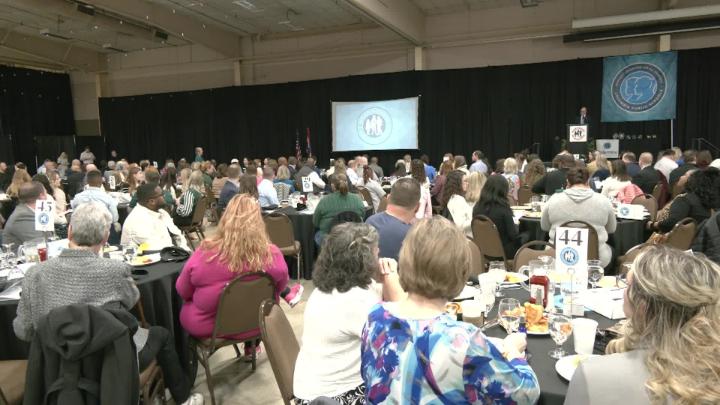 Many business and organization Partners in Education members seated at the PIE Breakfast on March 13, 2026